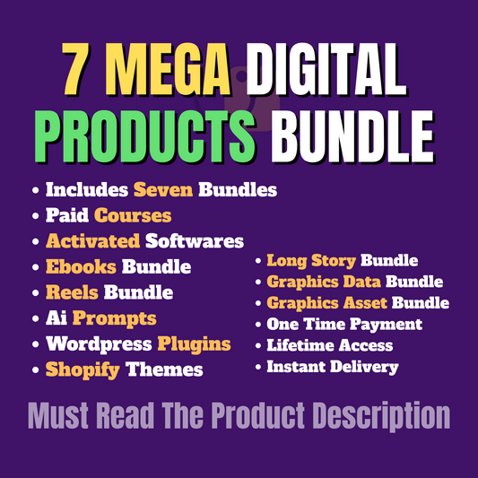7 Mega Digital Products Bundle Offer